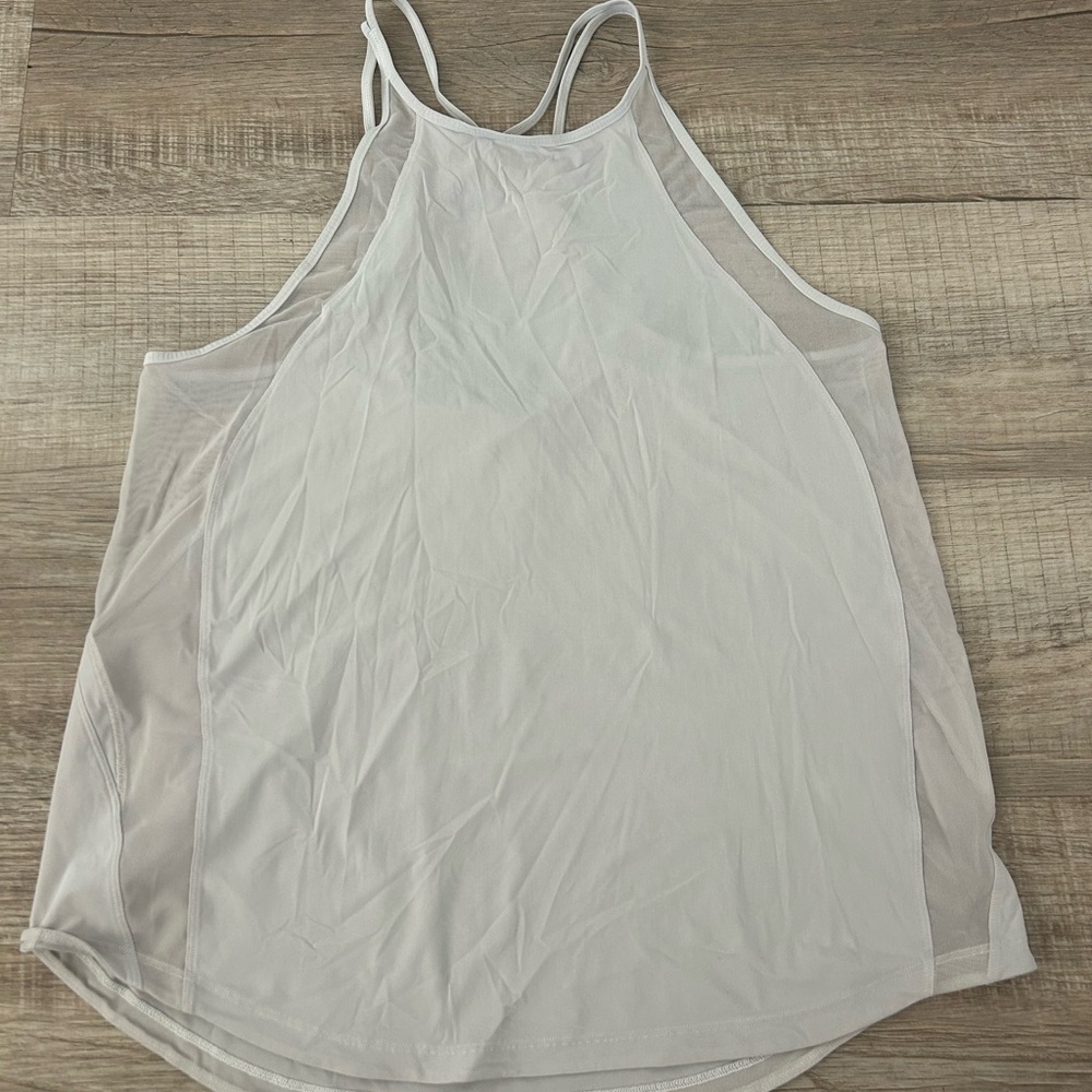 Lululemon Athletica White Tank Top with Racerback